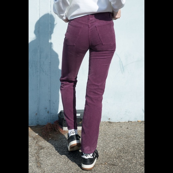 Purple Jada Corduroy Pants 
